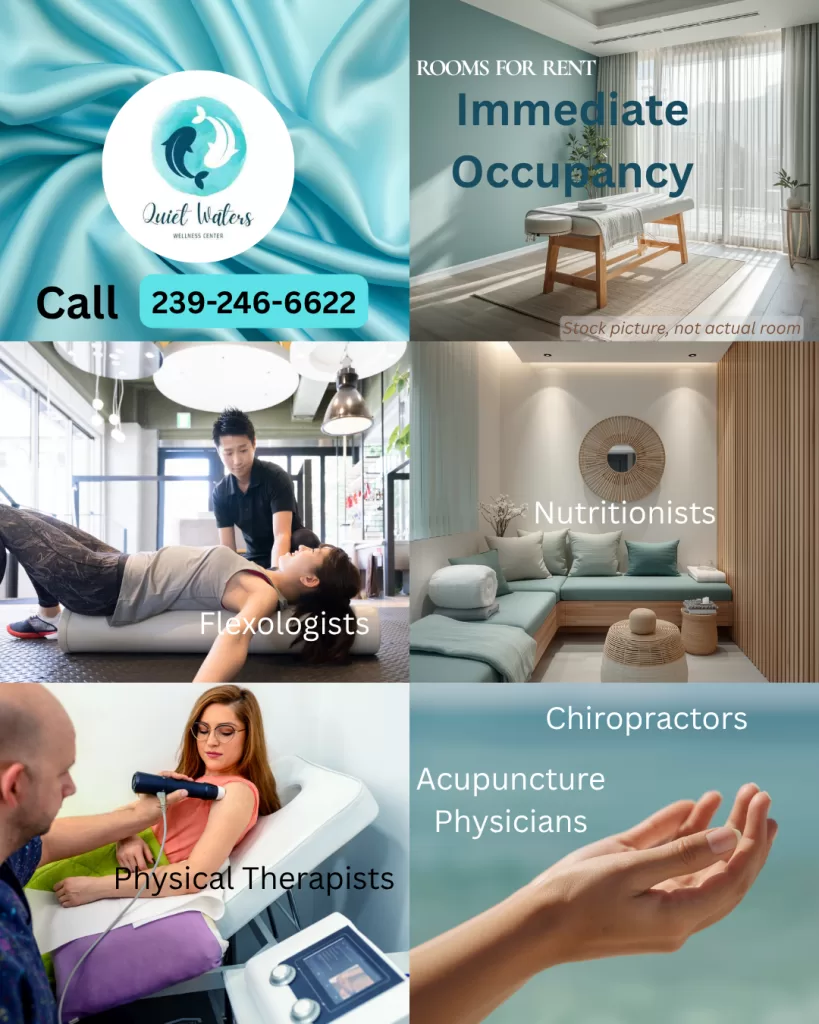 flyer advertising treatment rooms for rent in Bonita Springs, FL