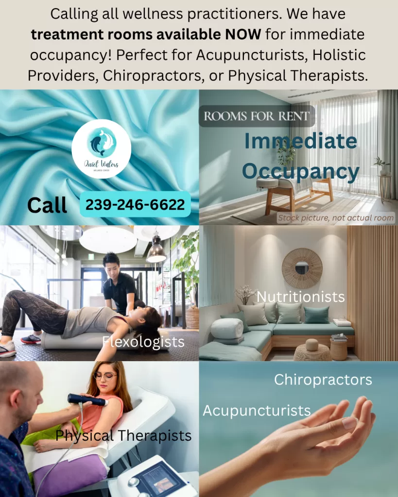 flyer advertising treatment rooms for rent in Bonita Springs, FL
